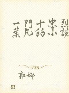 一门十忠烈主角叶凡的小说