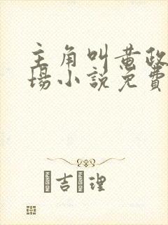 主角叫黄政的官场小说免费阅读