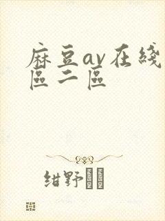麻豆av在线一区二区