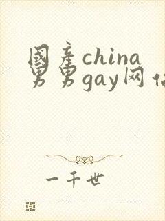 国产china男男gay网站站