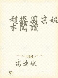 赵振国宋婉清全本阅读