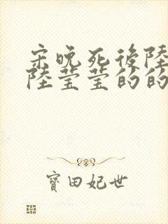 宋晚死后陆叙白陆莹莹的的最终结局