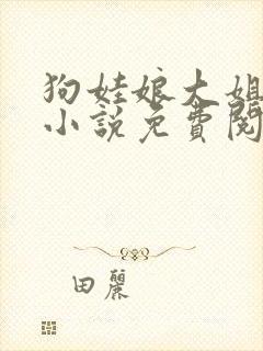 狗娃娘大姐二姐小说免费阅读全文封面