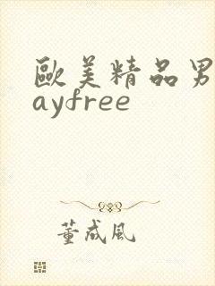 欧美精品男同gayfree