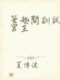 笔趣阁训诫文双男主