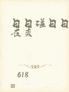 日日碰日日摸夜夜爽