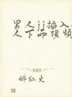 男人jj插入女人下面视频