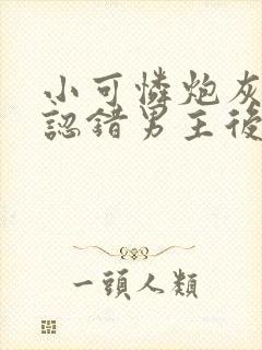 小可怜炮灰被迫认错男主后txt