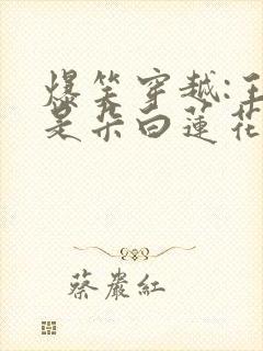 爆笑穿越:王妃是朵白莲花 小说下载