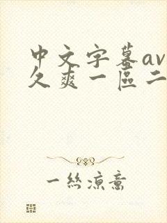 中文字幕av久久爽一区二区三区