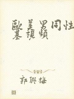 欧美男同性恋搞基视频