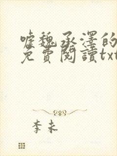 嘘魏承泽的小说免费阅读txt