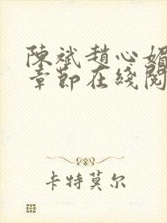 陈斌赵心媚全部章节在线阅读小说封面