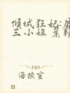 倾城狂妃:废材三小姐 叶精灵儿