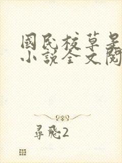 国民校草是女生小说全文阅读