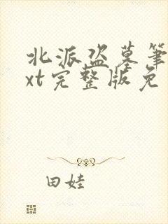 北派盗墓笔记txt完整版免费下载封面