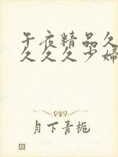 午夜精品久久久久久久少妇