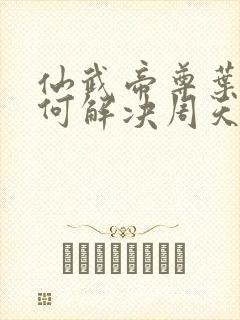 仙武帝尊叶辰如何解决周天演化