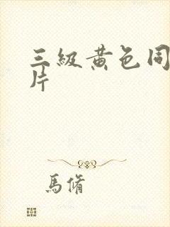 三级黄色同性恋片封面