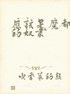 应该是魔都精兵的奴隶