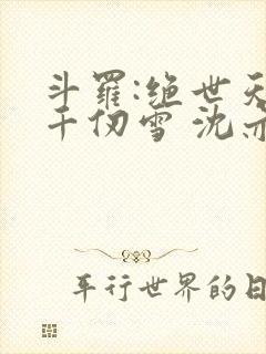 斗罗:绝世天使千仞雪 沈亦初