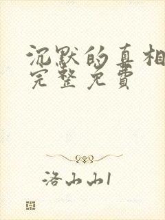 沉默的真相正版完整免费封面