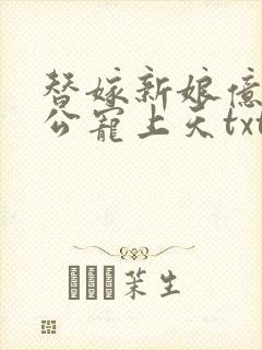 替嫁新娘亿万老公宠上天txt下载