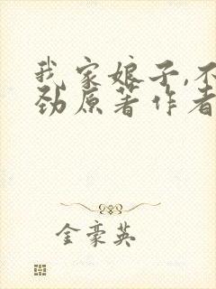 我家娘子,不对劲原著作者