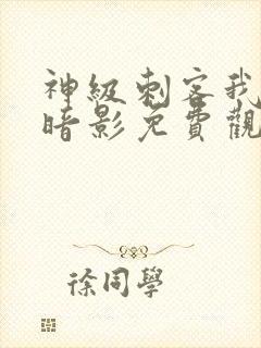 神级刺客我即是暗影免费观看漫画封面