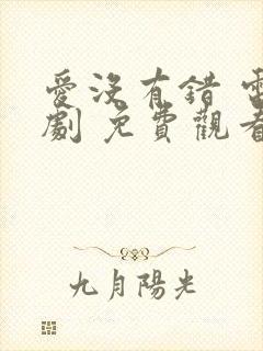 爱没有错 电视剧 免费观看