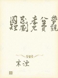 国民老公带回家短剧免费观看