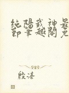 纯阳武神最新章节笔趣阁免费阅读