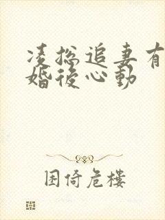 凌总追妻有点甜婚后心动