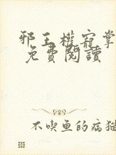 邪王权宠掌心娇 免费阅读