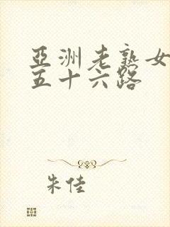 亚洲老熟女妇色五十六路封面