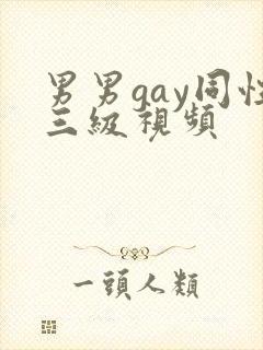 男男gay同性三级视频