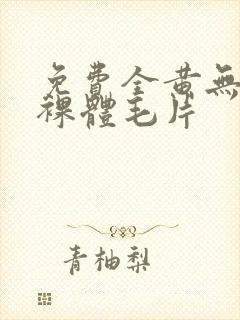 免费全黄无遮挡裸体毛片