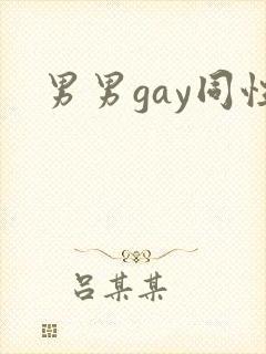 男男gay同性