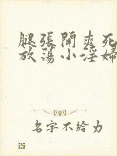 腿张开爽死你个放荡小淫妇h文