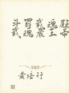 斗罗武魂殿圣女武魂岩王帝君