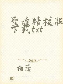 圣墟精校版完结下载txt