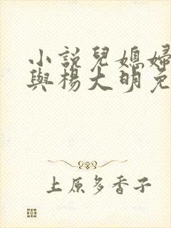 小说儿媳妇苏晴与杨大明免费阅读