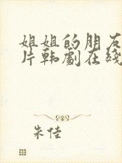 姐姐的朋友伦理片韩剧在线观看