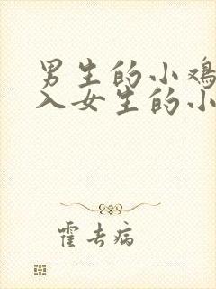 男生的小鸡鸡插入女生的小鸡鸡的视频