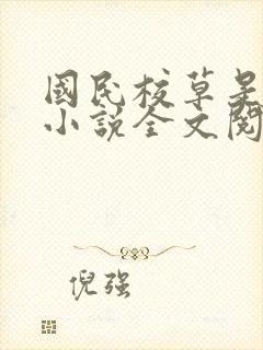 国民校草是女生小说全文阅读