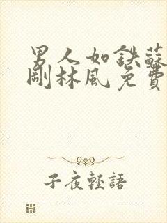 男人如铁苏柔赵刚林风免费阅读