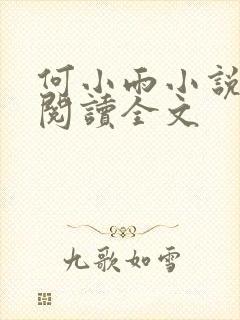 何小雨小说在线阅读全文