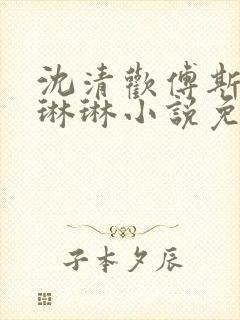 沈清欢傅斯年谢琳琳小说免费阅读