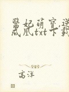 医妃萌宝,逆袭成凰txt下载封面