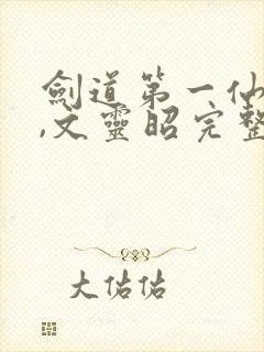 剑道第一仙苏奕,文灵昭完整版